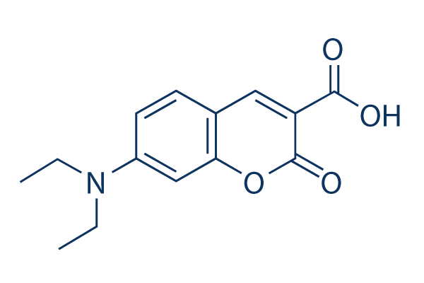 7-(Diethylamino)coumarin-3-carboxylic acid化学構造